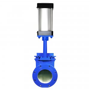 氣動刀閘閥PZ673Y-16C，DN250（介質灰渣混合